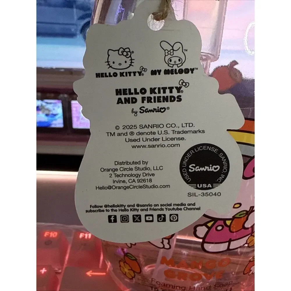 Hello Kitty Hand Soap Mango Grove Foaming Scented 2025 Sanrio Bathroom Kitchen